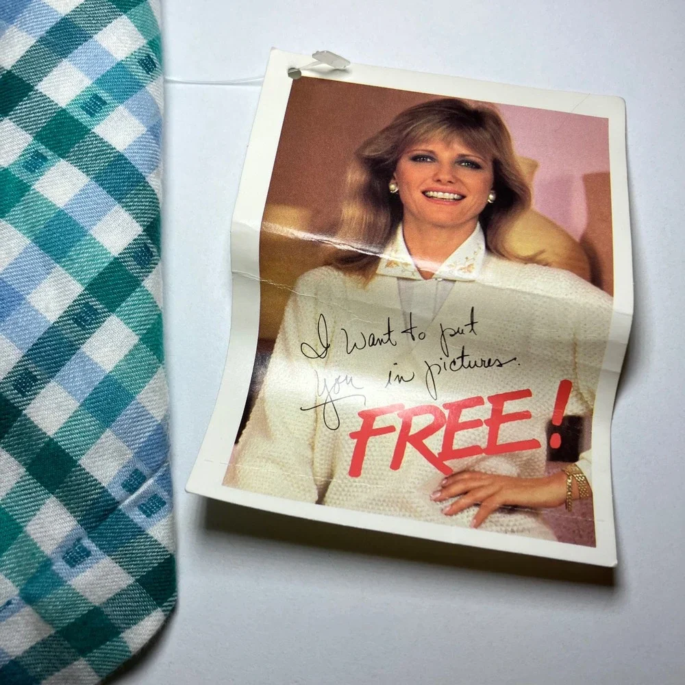1980s Deadstock NWT Vintage Cheryl Tiegs Button-Down Shirt Size 10 Sears USA - Picture 4 of 12